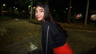 She felt like she was walking with a hard dick on her back
