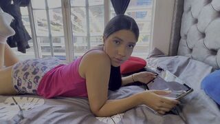 A sexy woman has sex with her stepbrother, fulfilling her fantasy