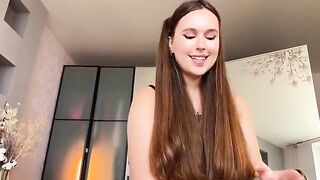 A sexy girl in stockings has sex with her boyfriend on cam