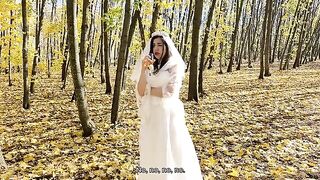 A super cute girl is getting married, but she loves to fuck