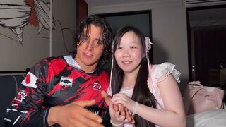 The girl with rice-scented skin gets fucked hard by a muscular man
