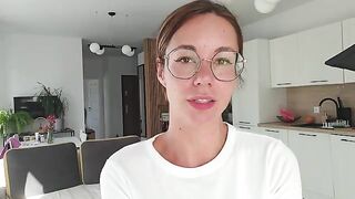 A girl has a discharge and talks dirty to her boyfriend