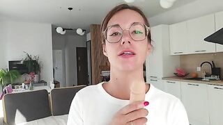 A girl has a discharge and talks dirty to her boyfriend