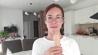 A girl has a discharge and talks dirty to her boyfriend