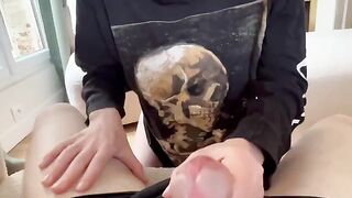 An amateur couple has risky sex right in the window, just like in the old days