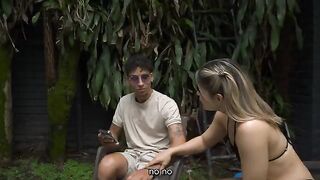 She is so hungry, sweetie, don't choke her — she wants it all