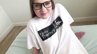 A young man got a new step sister and fucks her hard