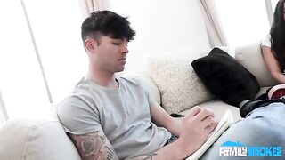 Girl made a blowjob from the first view