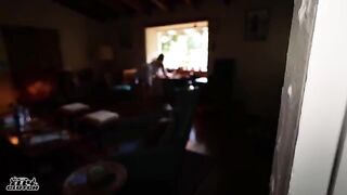 While grandparents are away at the cottage, we have great sex in the bedroom