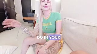 The girl became wet at the casting, showing her skills