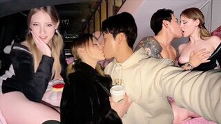 The guy did not expect to have sex in the back seat