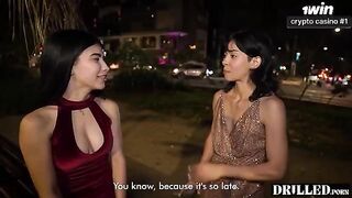 An amateur couple fucked a cute 18-year-old beauty in an intense threesome