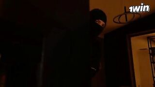 A busty housewife gets fucked by a burglar who breaks into her house
