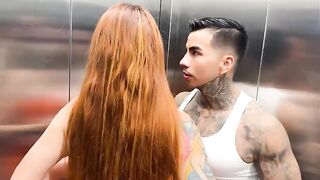 Busty Latina MILF Andrea Castro gets fucked hard in the elevator