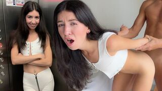 She was caught in a compromising position by her neighbor. No big deal