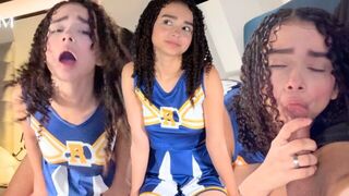 A cute and petite girl has her first experience, diving into passion fully