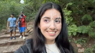 I almost died from the desire to cum, so I did it on someone in public