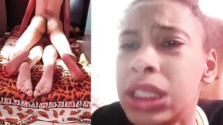 The ring tightens, and the penis bursts through in a steamy session