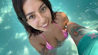 A stunning girl in a bikini is eager to get intimate. Is it okay?
