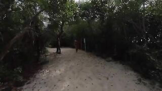A girl with a sexy ass was picked up at the beach and fucked hard