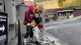 A guy barely managed to avoid getting caught while fucking