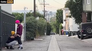A guy barely managed to avoid getting caught while fucking