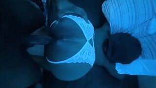 A man fucked his girlfriend in doggy style with a huge cock