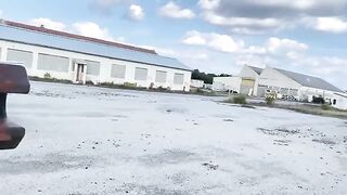 The girl is getting fucked in a weird place with passion
