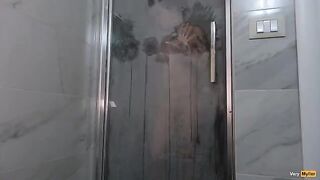 I tried to fart, but cum flowed from my ass !!
