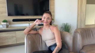 A casting of an 18-year-old petite girl turns into a wild threesome with squirting