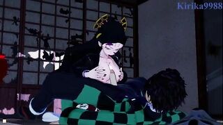 Daki the demon got into the mood and decided to have sex with humans