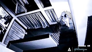 Angela White catches pervert thief, roughly fucked in intense scene
