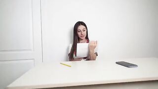 A student got a dick in her pussy for concern, not bad